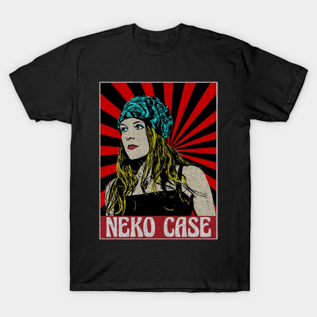 Neko Case 80s Pop Art Fan Art T-Shirt by Motor Lipat